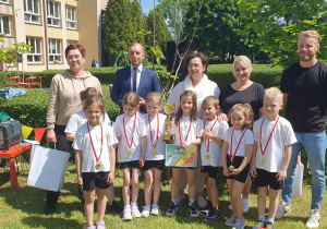 drużyna sportowa z Publicznego Przedszkola nr 4