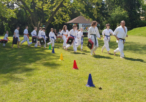 pokaz Zduńskowolskiego Klubu Karate Kyokushin,